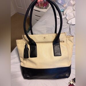 Kate spade Elegant Two-Tone Leather Tote Bag